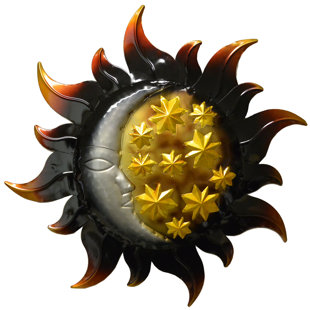 Sun Moon Wall Art Wayfair Sun With Moon And Stars Wall Décor