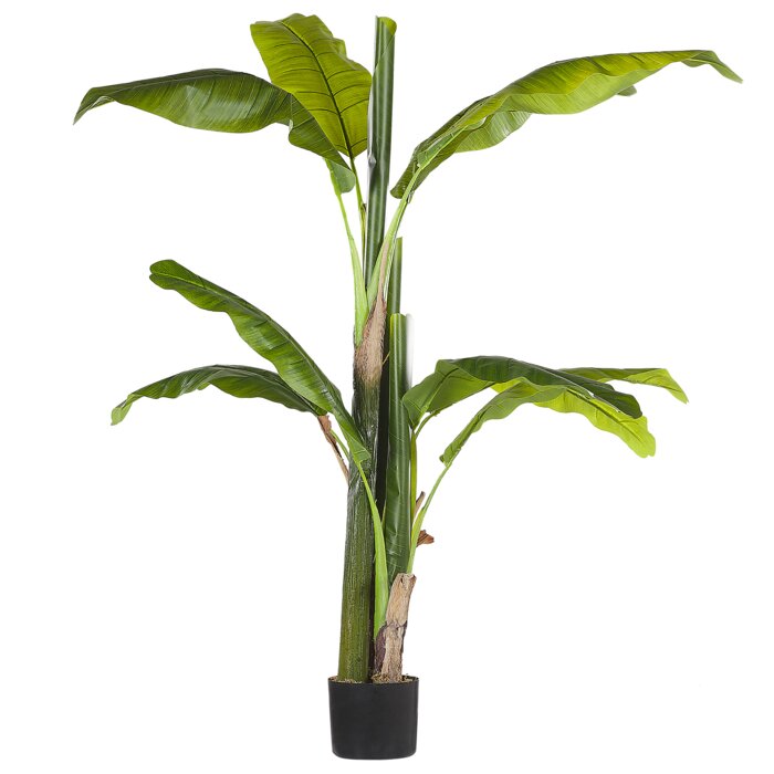 The Seasonal Aisle 140cm Artificial Banana Leaf Plant in Planter ...