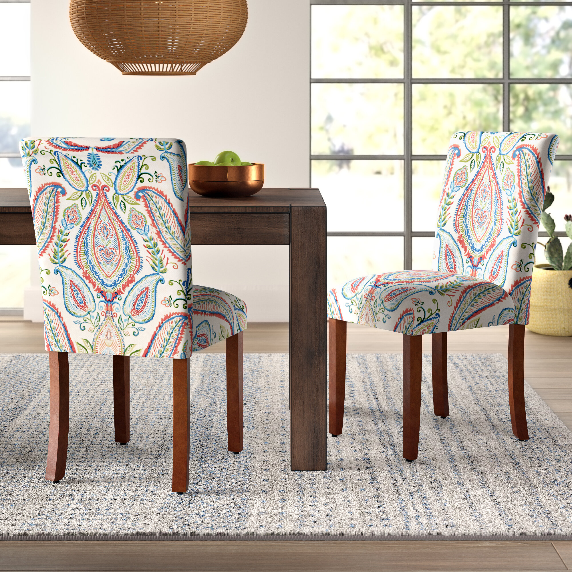 paisley dining chair cushions