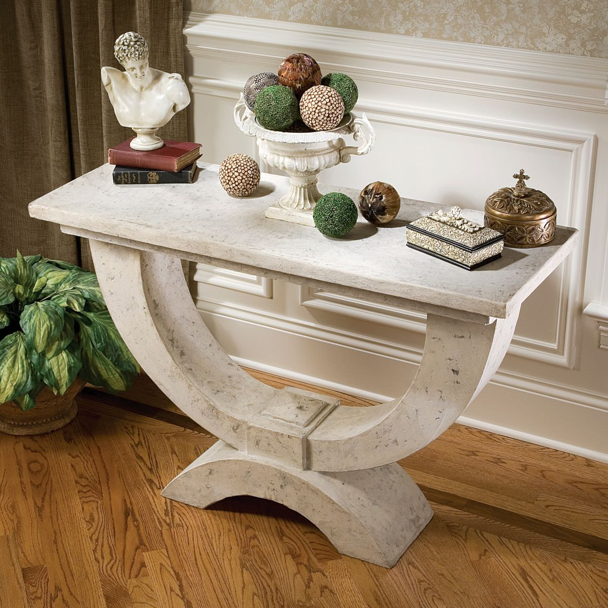 Design Toscano The Moderno Arch Of Stone Console Table Reviews Moderno Arch Of Stone Console Table