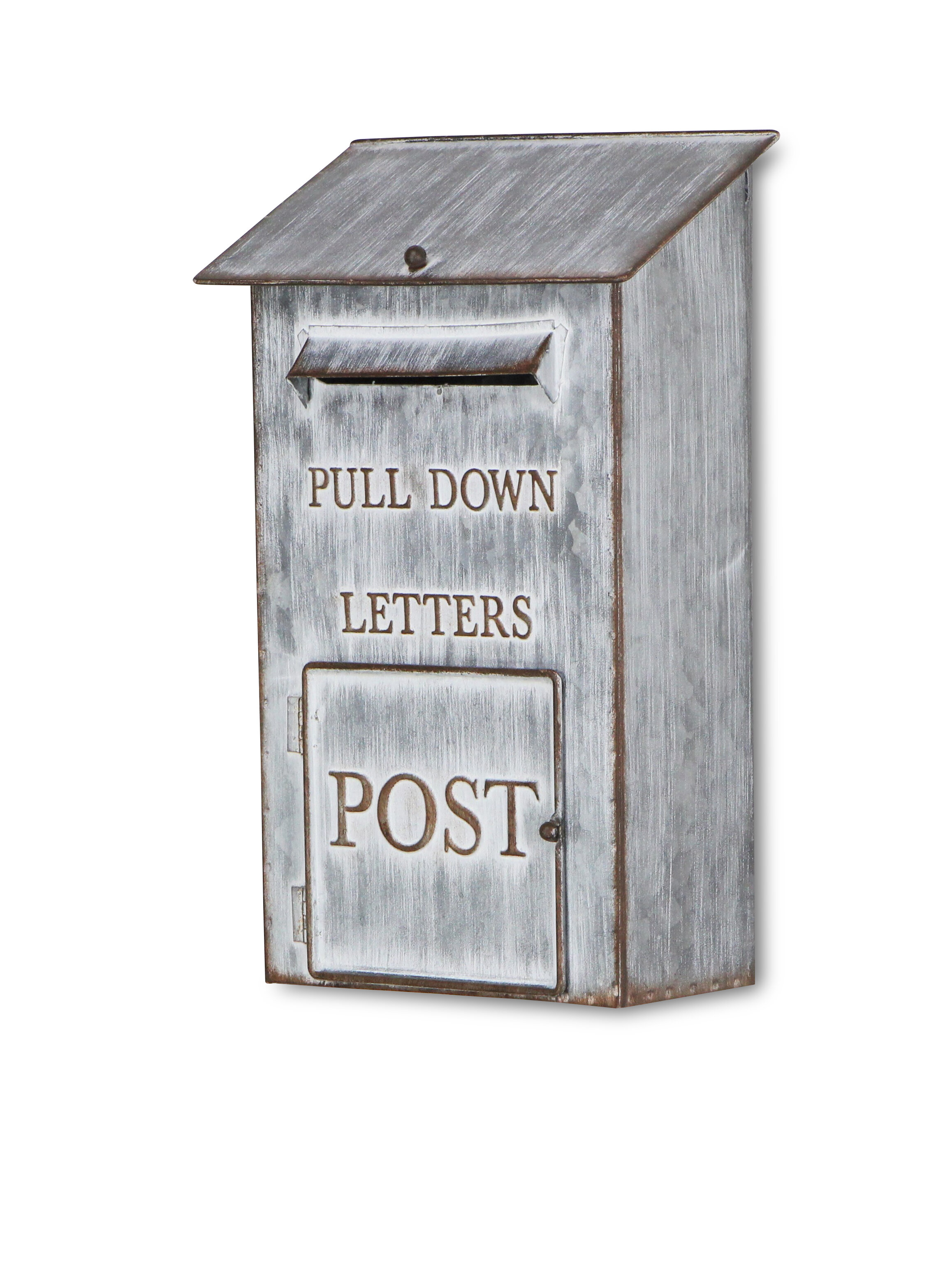 Futuristic Black Stylish Post Box Steel Metal Large Letter Mailbox Wall Mounted