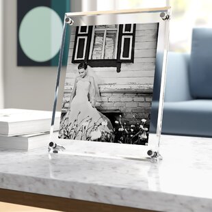 Transparent 6-inch Photo Frame Clear View Acrylic Block Picture Photography Set 
