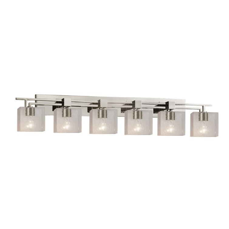 6 light vanity fixture brushed nickel