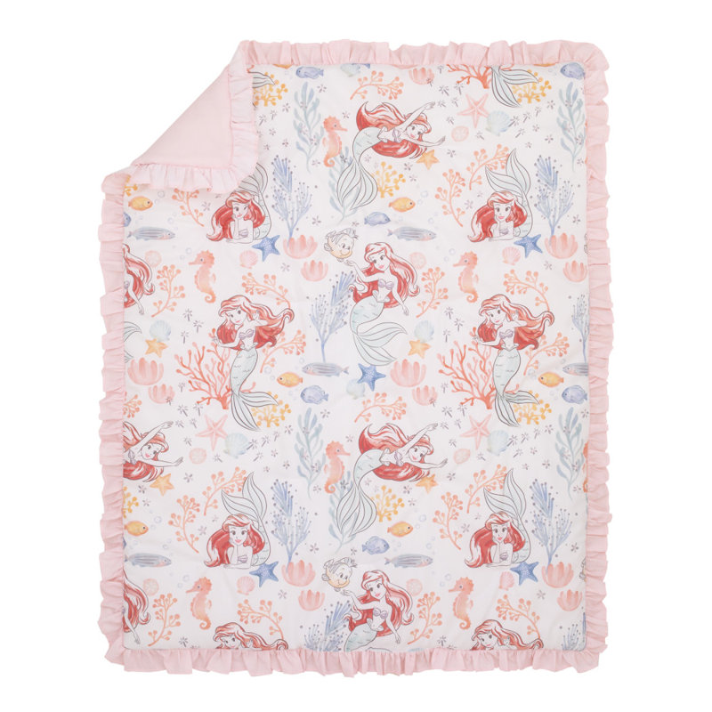 Disney Ariel The Little Mermaid 6 Piece Crib Bedding Set Wayfair
