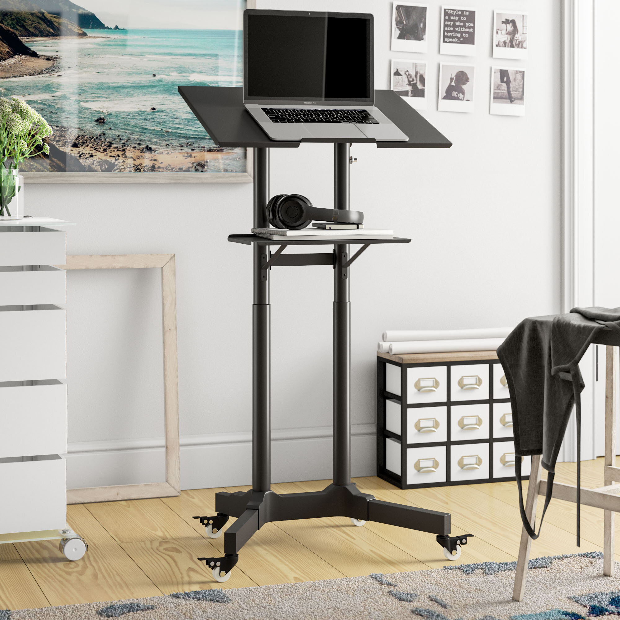 Symple Stuff Height Adjustable Standing Desk Reviews Wayfair Co Uk