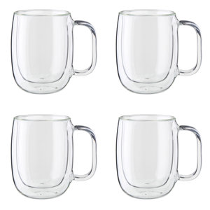 Sorrento Plus Glass Coffee Mug (Set of 4)