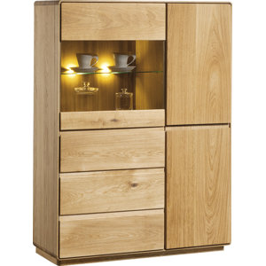 Standvitrine Burgett aus Massivholz von Marlow H..
