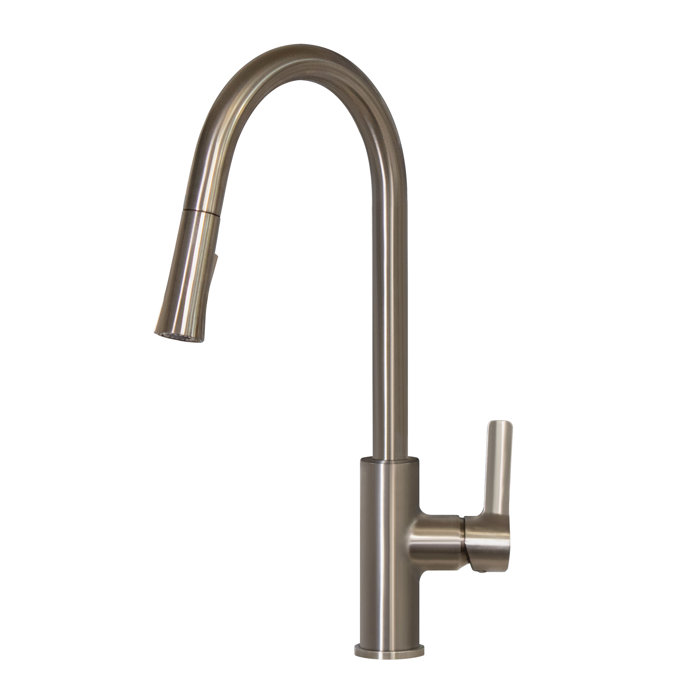 Koozzo Spring Pull Down Single Handle Kitchen Faucet With Sprayer