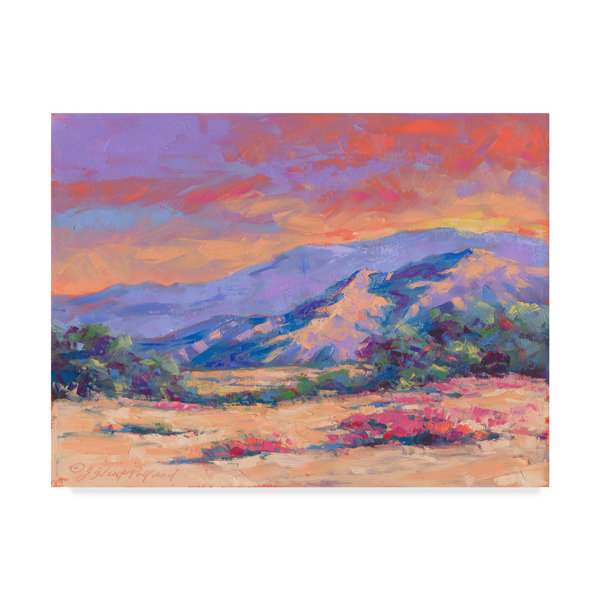 Charlton Home Desert Dessert Acrylic Painting Print On Wrapped