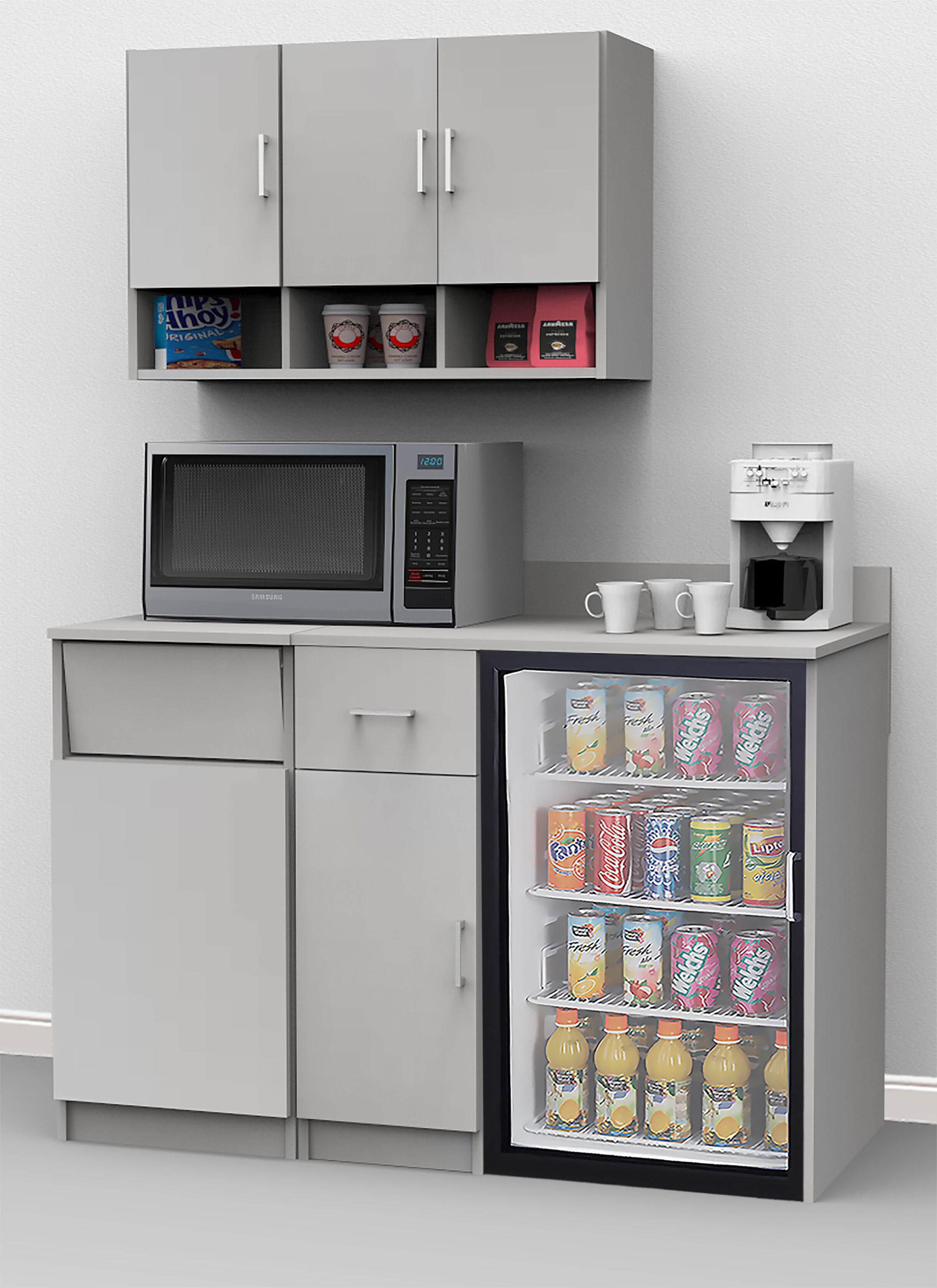 Breaktime Coffee Kitchen Lunch Break Room 84 X 54 Base Wall Cabinet Wayfair