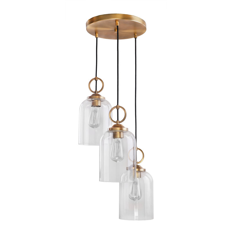 Corrigan Studio Whitton 3 Light Cluster Bell Pendant Wayfair