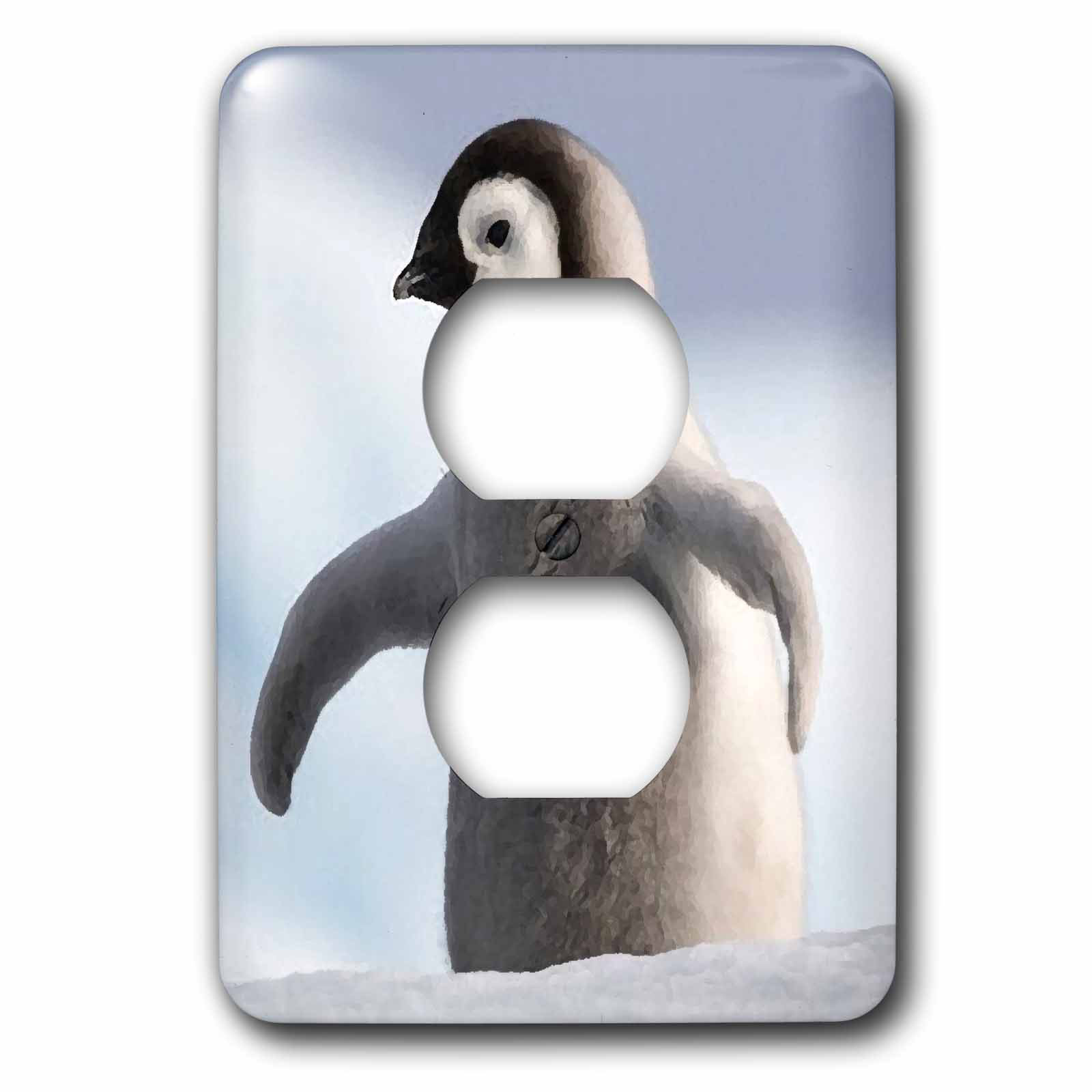 3drose Penguin 1 Gang Duplex Outlet Wall Plate Wayfair