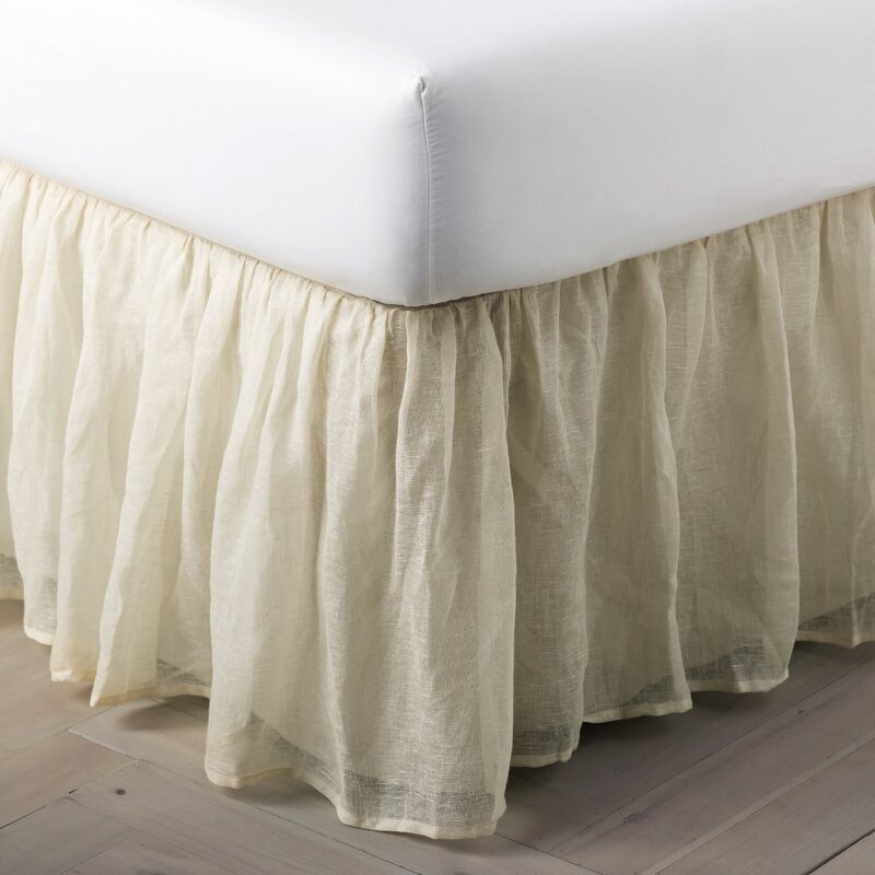 Pine Cone Hill Savannah Linen Gauze 18" Bed Skirt | Perigold