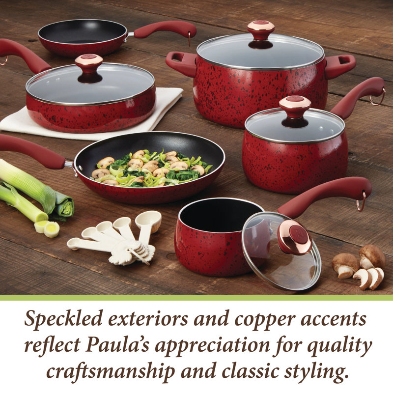 Paula Deen Signature Porcelain 15 Piece Aluminum Non Stick