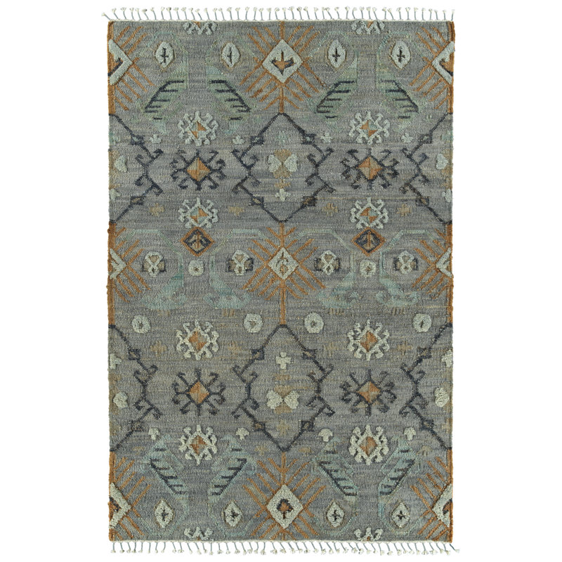 World Menagerie Westmanland Southwestern Handmade Tufted Jute Sisal Slate Area Rug Wayfair