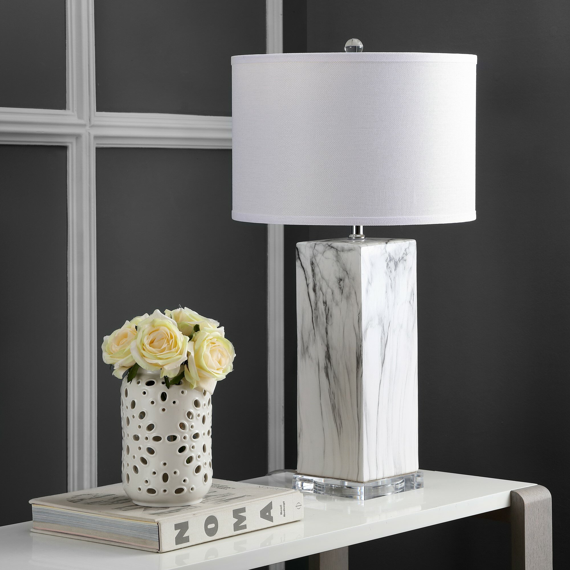 marble table lamp