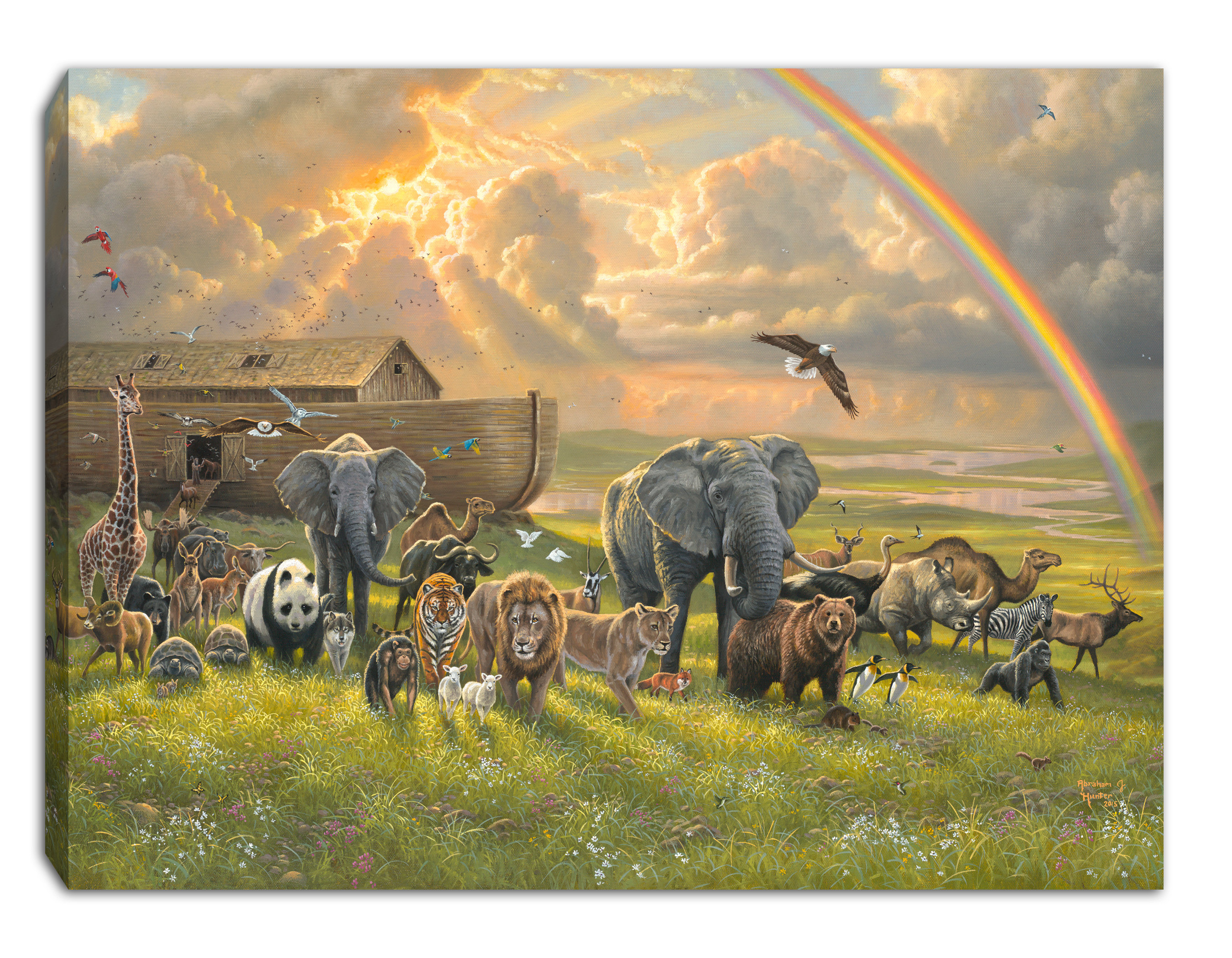 Ebern Designs Mini Lighted Easel Back Canvas 8x6 A New Beginning