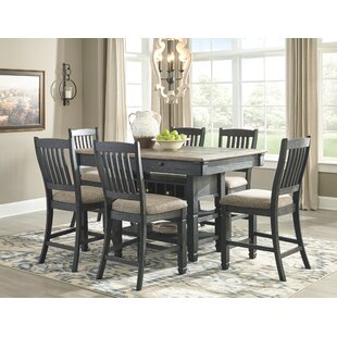 6 chair tall dining table