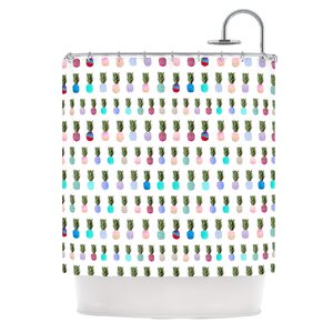 Pineapple People by Monika Strigel Shower Curtain