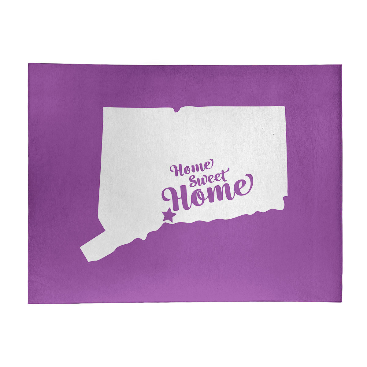 East Urban Home Home Sweet New Haven Poly Chenille Rug Wayfair