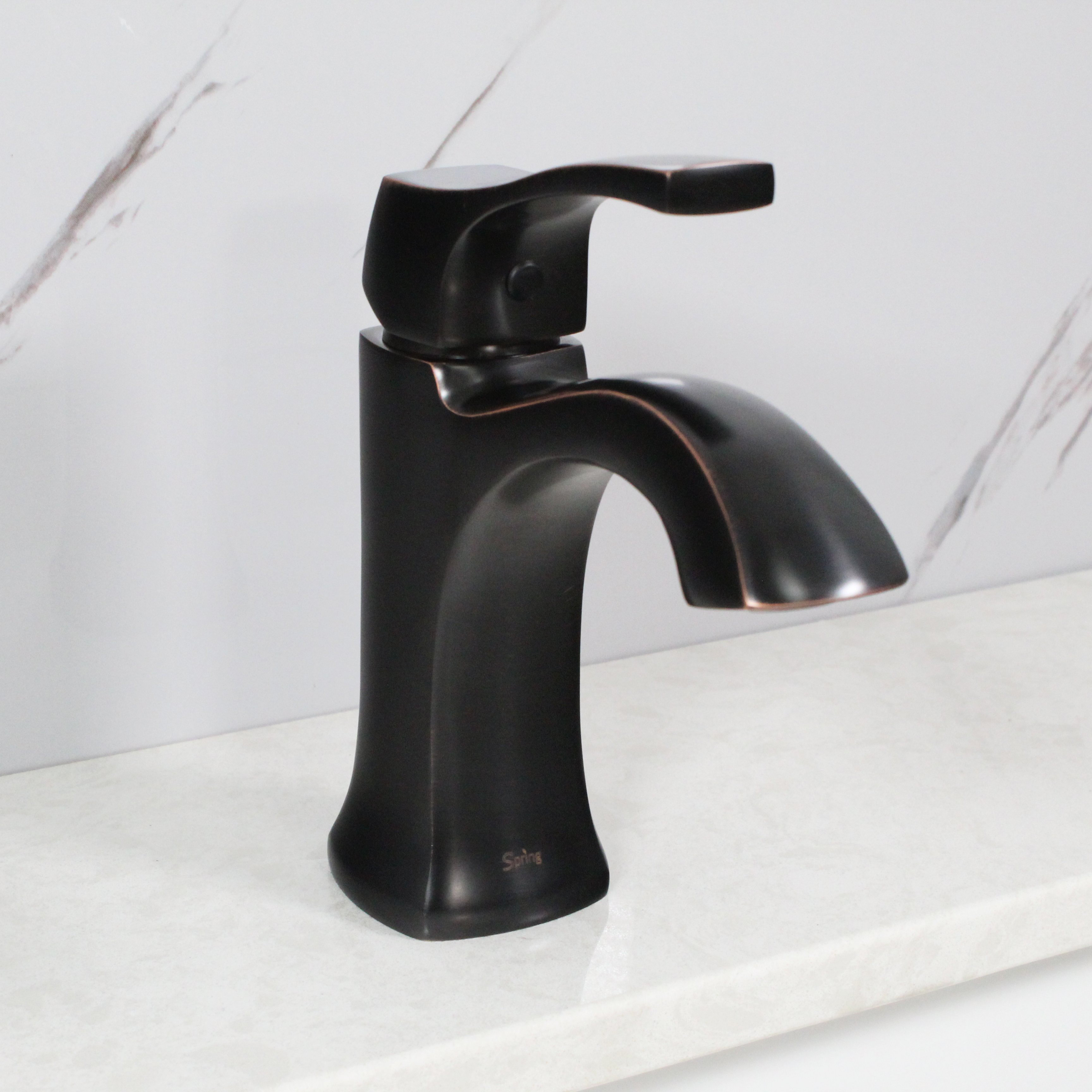 Koozzo Spring Single Hole Bathroom Faucet With Drain Assembly
