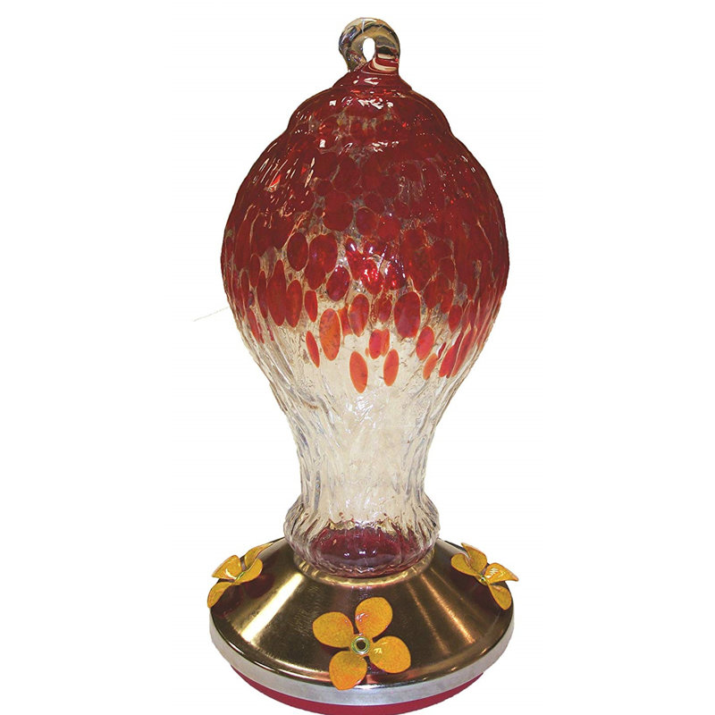 Gardman Textured Glass And Metal Base Hummingbird Feeder Wayfair