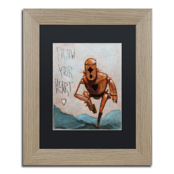 Trademark Art Follow Your Heart By Craig Snodgrass Framed