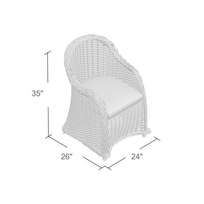 Hahn 24" Wide Cotton Armchair