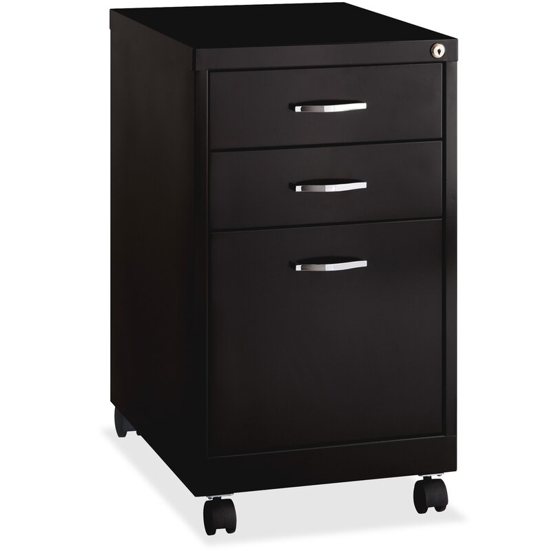 Lorell 3 Drawer Mobile Vertical Filing Cabinet Wayfair