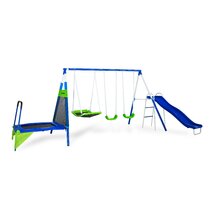 Swing Set Accessories for Outside with Heavy Duty Rust-Proof Chai Swing Seat