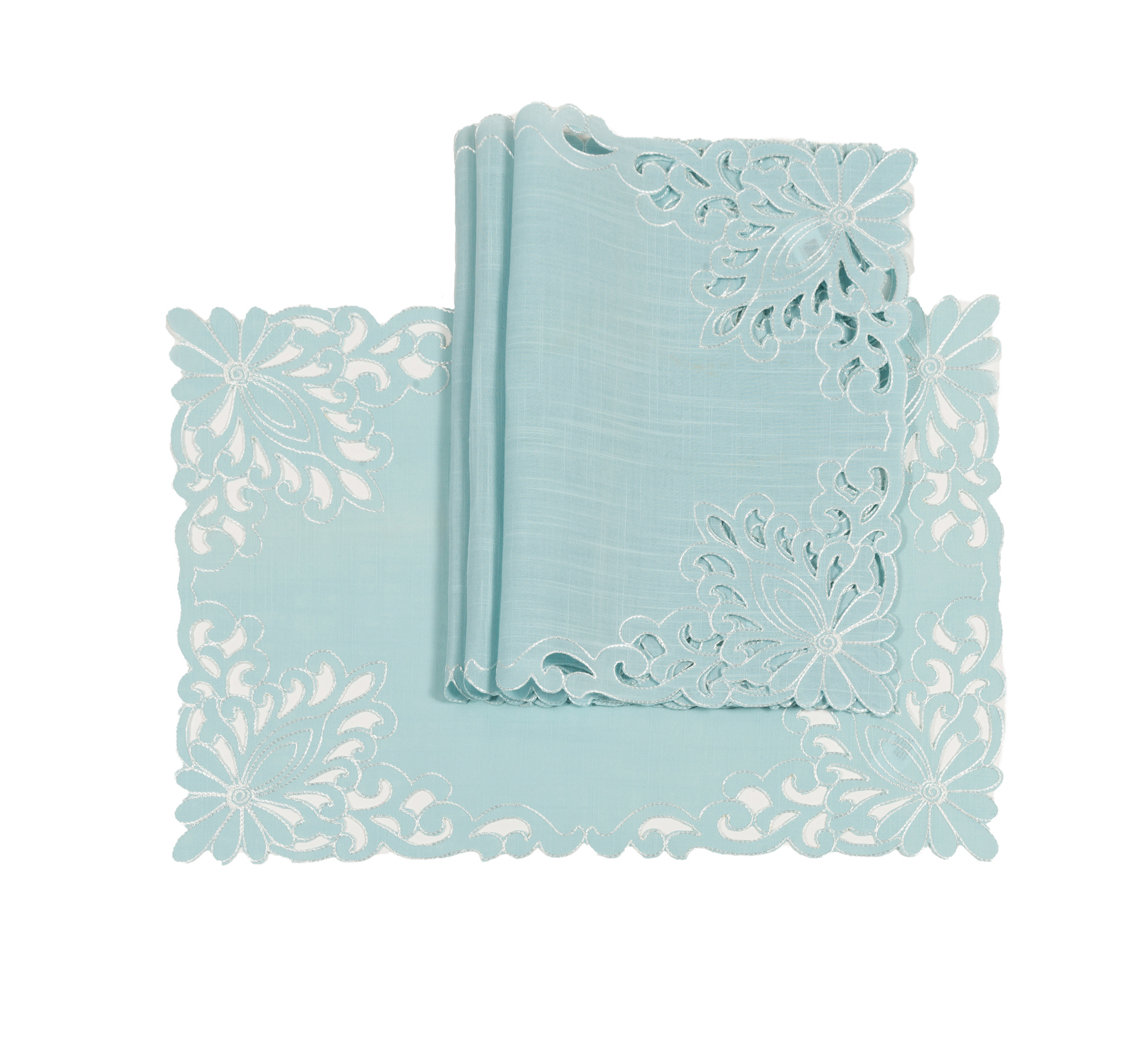 Xia Home Fashions Wilshire Embroidered Cutwork 20" Placemat Wayfair