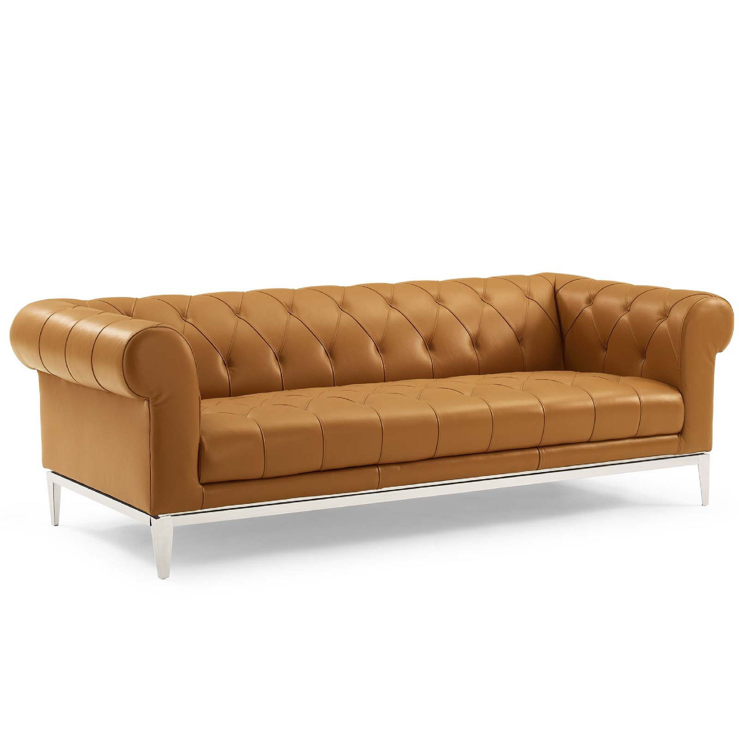 Benjara 84'' Rolled Arm Chesterfield Sofa Wayfair Canada