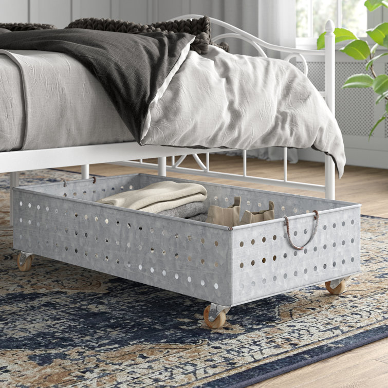 Galvanized+Metal%2FWire+Underbed+Storage