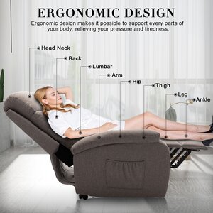Latitude Run® Goeman Power Reclining Heated Massage Chair & Reviews ...