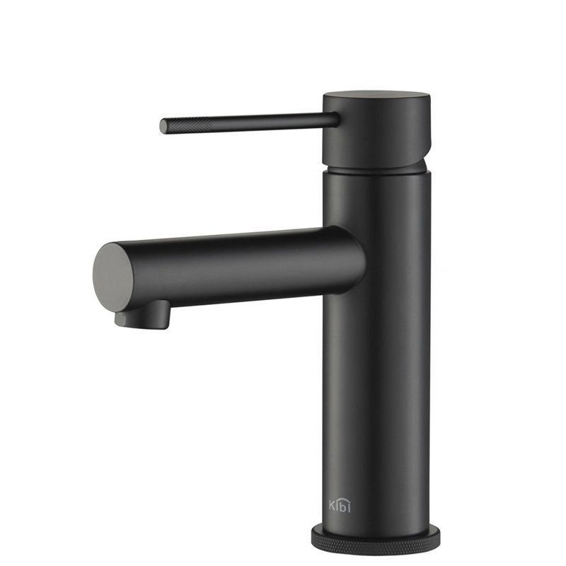 Kibi Usa Circular X Handle Single Hole Bathroom Faucet With Drain