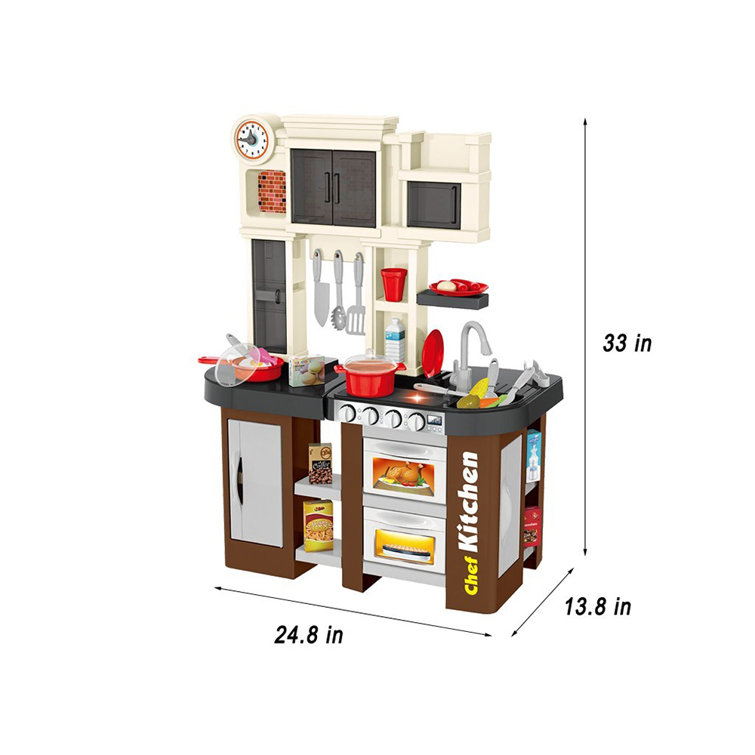 Fridja Kids Kitchens Playset Toy Pretend Play Toys With ...