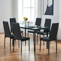 Different Style 5/7 Piece Glass Dining Table Set  Chairs Kitchen Furniture NEW 