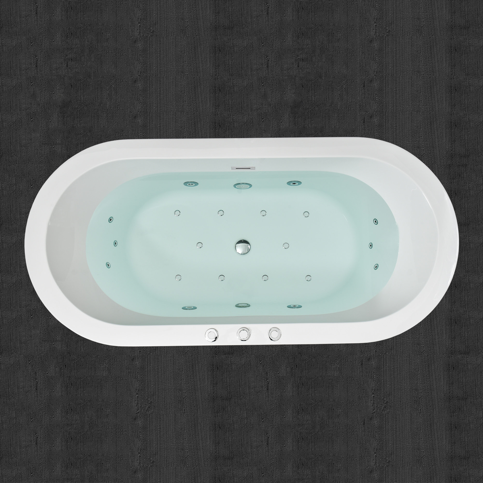 WoodBridge 67" x 23" Freestanding Air/Whirlpool Bathtub Wayfair