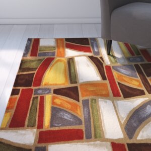 York Red/Brown Area Rug