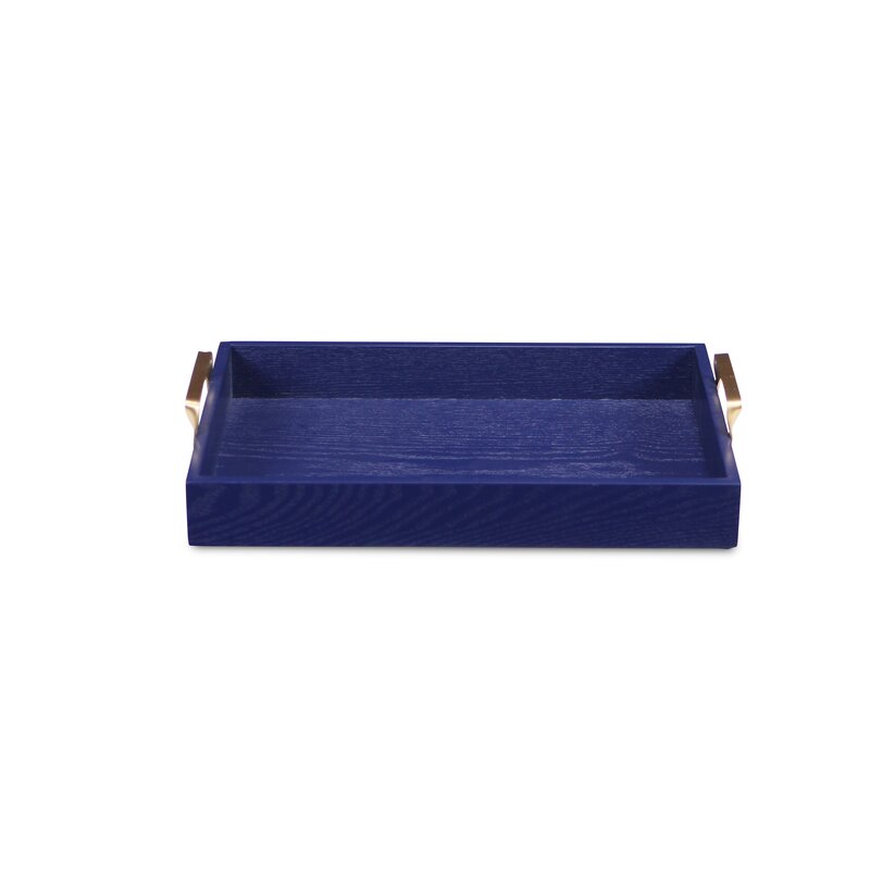 serving tray blue