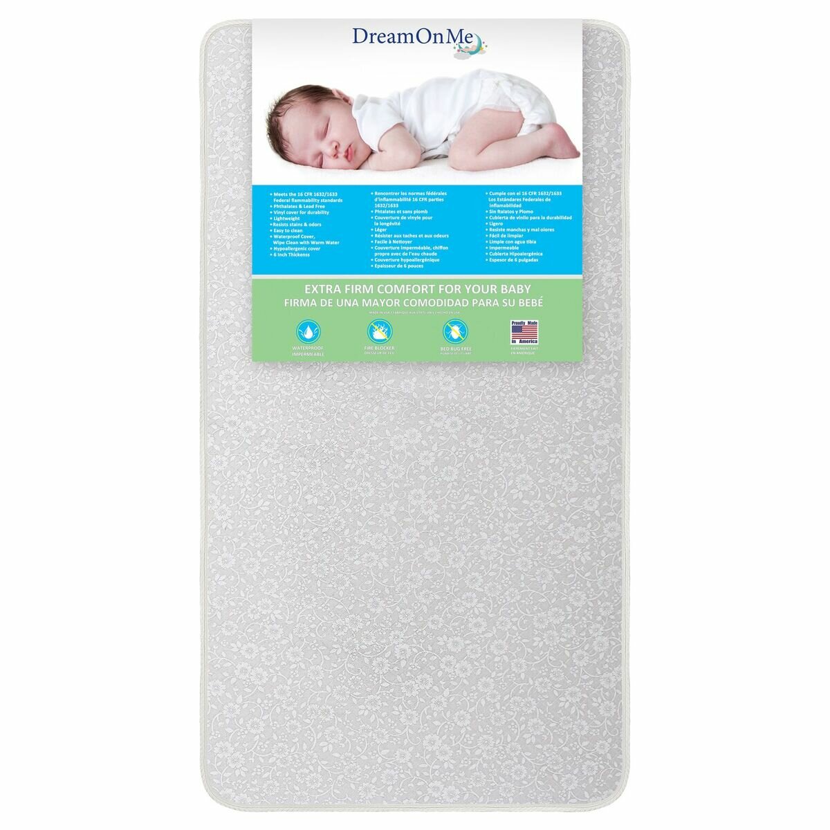 Harriet Bee Cielito 2 Stage Waterproof Standard Crib Mattress