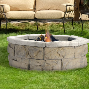 Fossil Stone Stone Wood Burning Fire Pit
