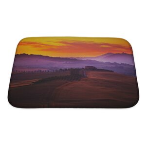 Landscapes Tuscany at Sunset in Summer Bath Rug