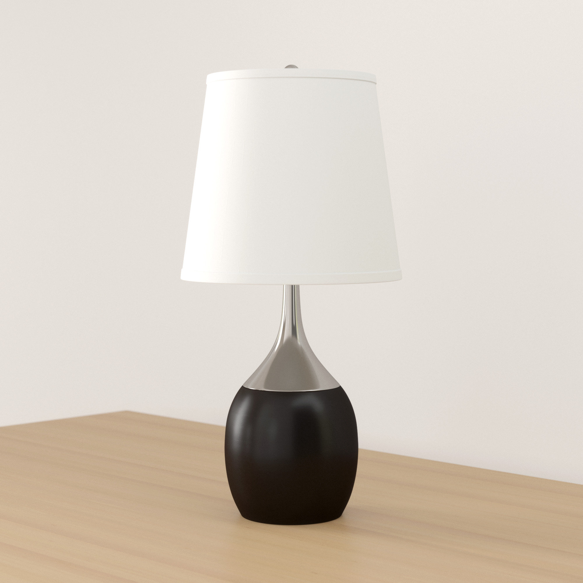 silver task lamp