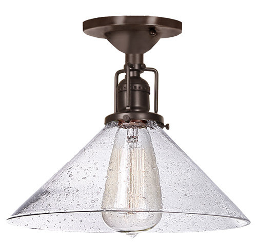 Breakwater Bay Shumway 1 Light 10 Simple Cone Semi Flush Mount Reviews Wayfair