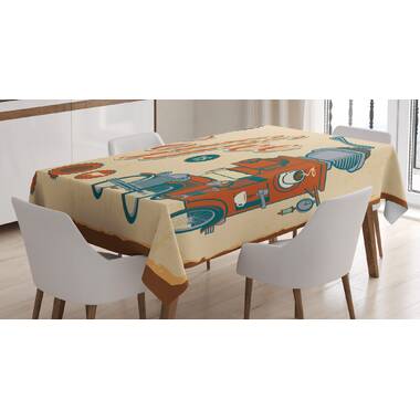 Ambesonne Spring Tablecloth Table Cover for Dining Room Kitchen 