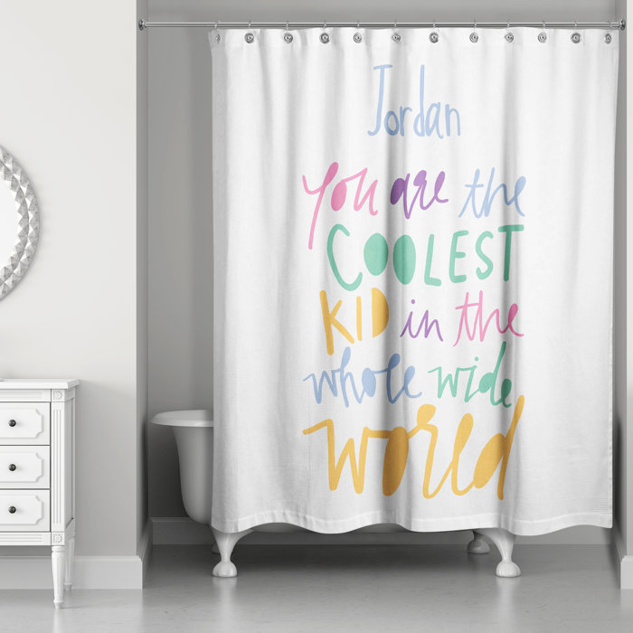 Harriet Bee Drachten Coolest Kid Single Shower Curtain Wayfair Ca