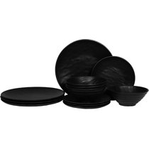 Wayfair | Black Melamine Dinnerware Sets | Up to 65% Off ...