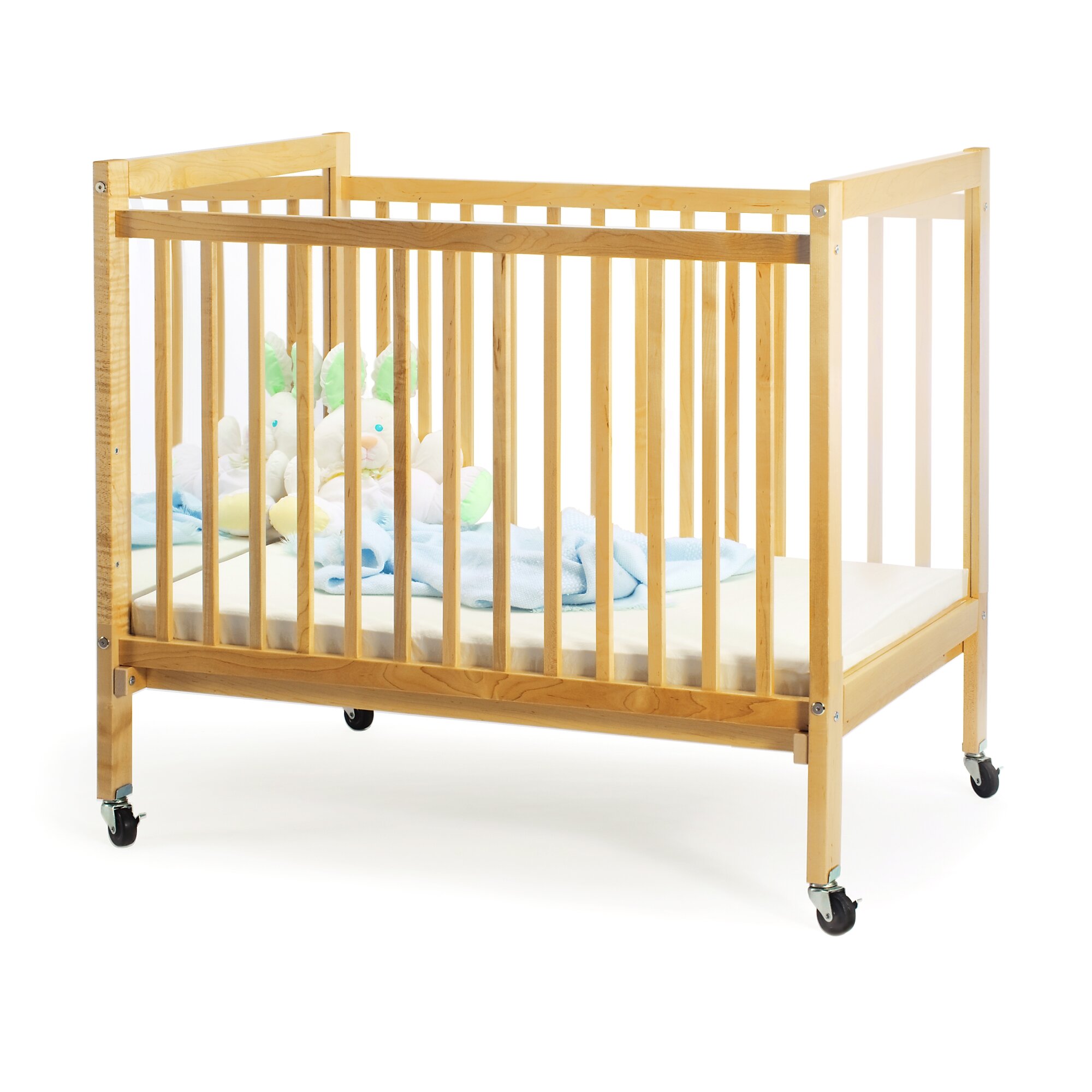 Whitney Bros I See Me Infant Mini Portable Crib With Mattress