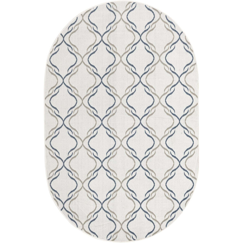 Red Barrel Studio® Draupadi Geometric Indoor / Outdoor Area Rug in ...